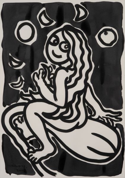 [2009] Moonlight Fairy, Acrylic...paper, 100X71cm